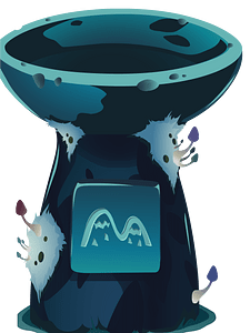 Fantasy shrine fountain