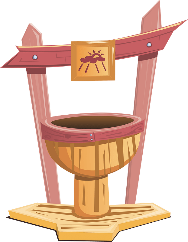 Fantasy shrine fountain