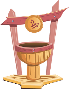 Fantasy shrine fountain