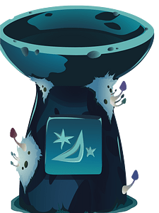 Fantasy shrine fountain