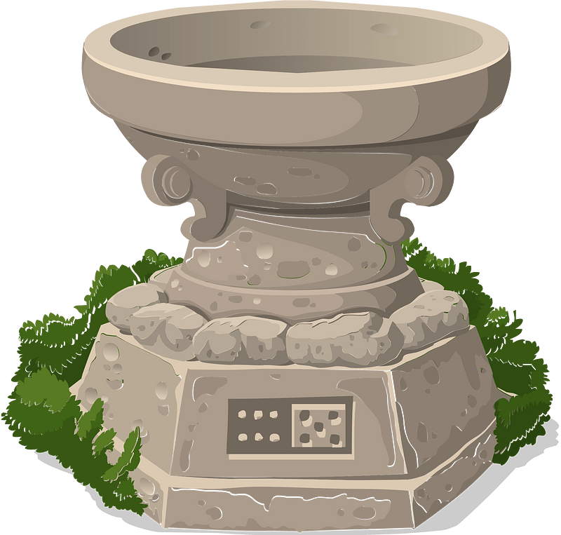 Fantasy shrine fountain