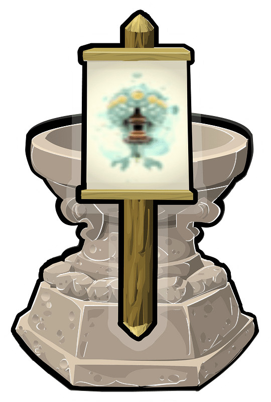 Fantasy shrine fountain
