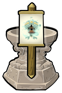 Fantasy shrine fountain