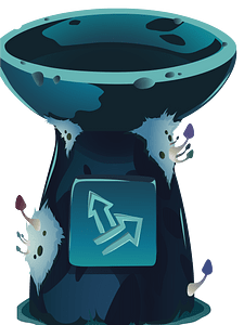 Fantasy shrine fountain