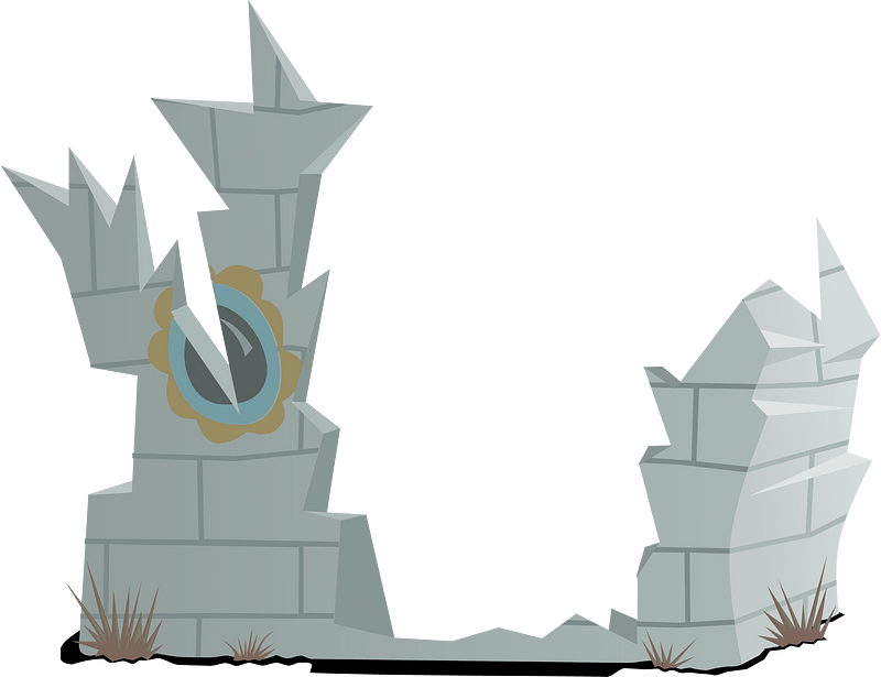 Broken fantasy house piece