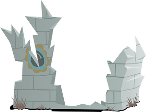 Broken fantasy house piece