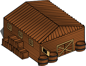 Brown warehouse