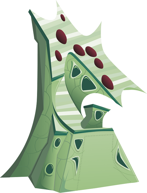 Green wacky fantasy house