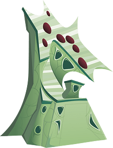 Green wacky fantasy house