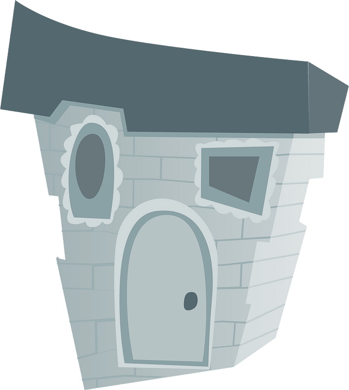 Grey wacky fantasy house