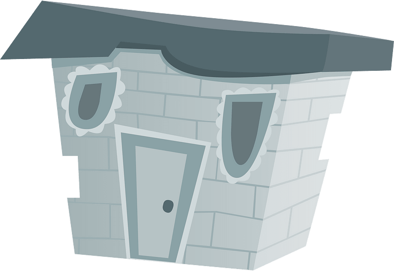 Grey wacky fantasy house