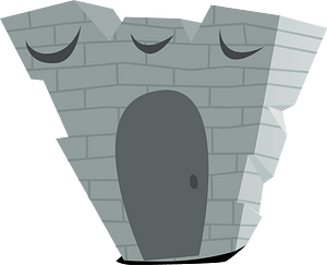 Grey wacky fantasy house