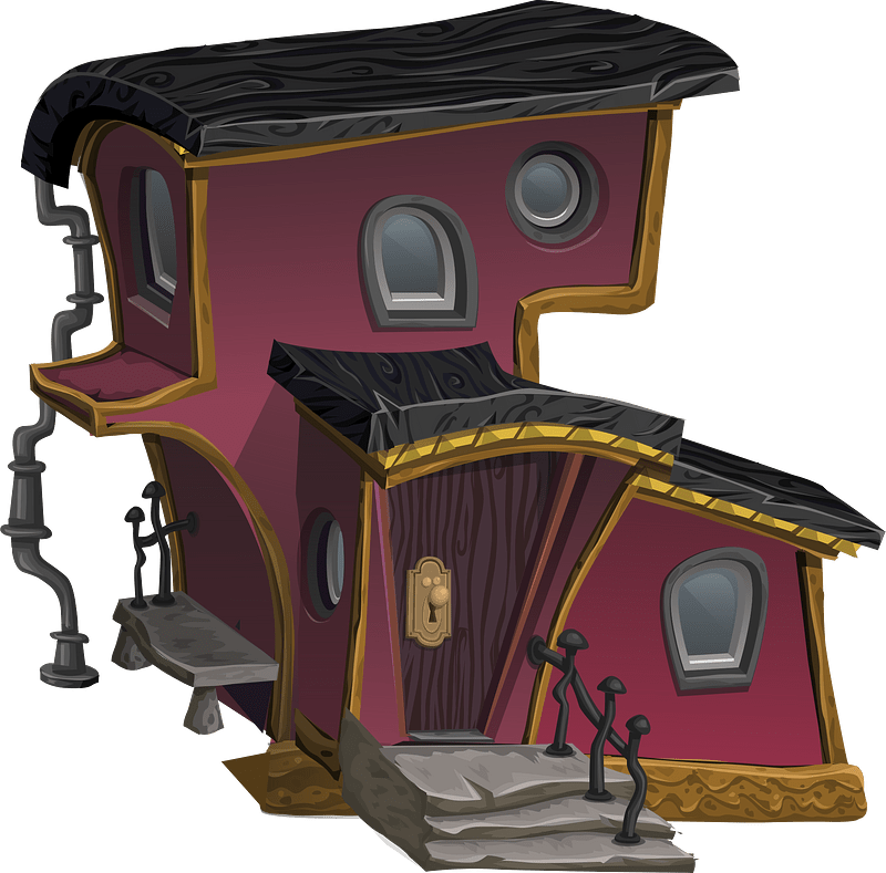 Pink wacky house