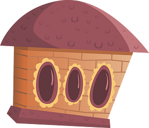 Red fantasy house