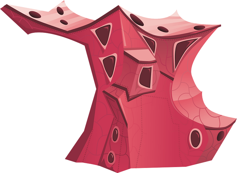 Red wacky fantasy house