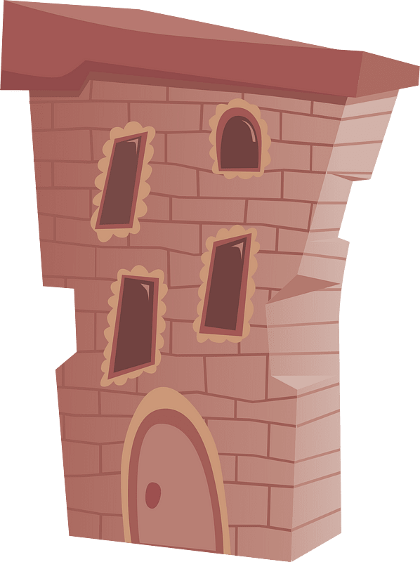 Red wacky fantasy house