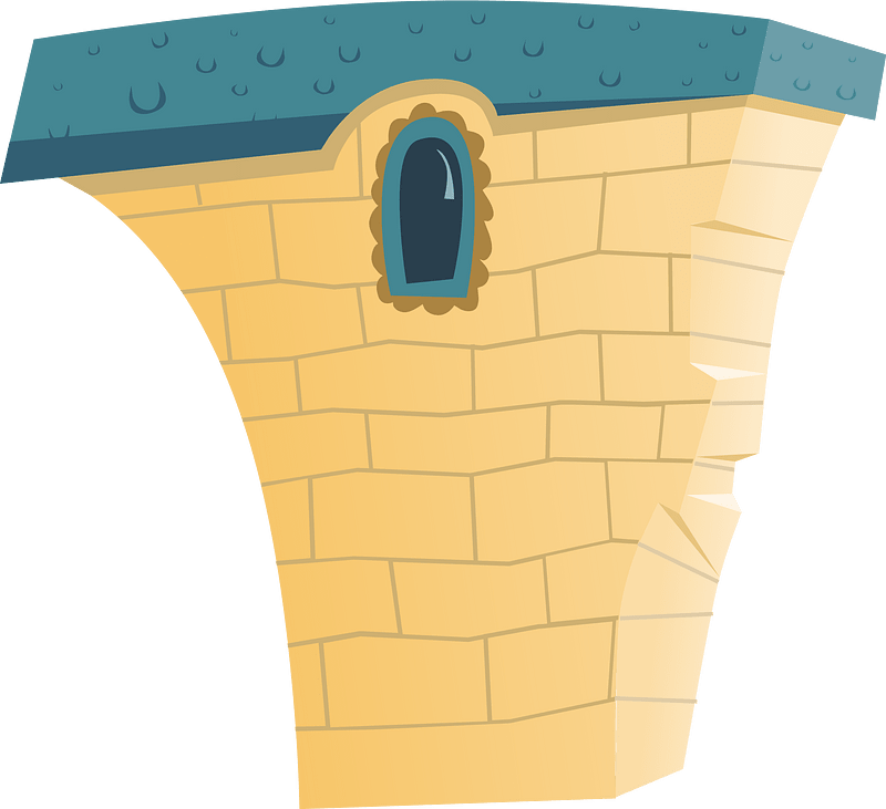 Yellow wacky fantasy house