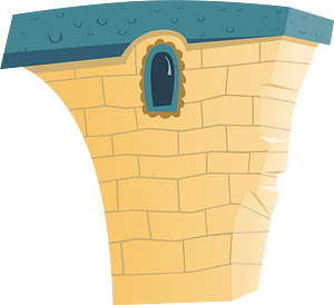 Yellow wacky fantasy house