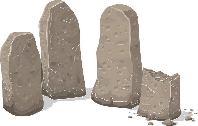 Brown stone monument