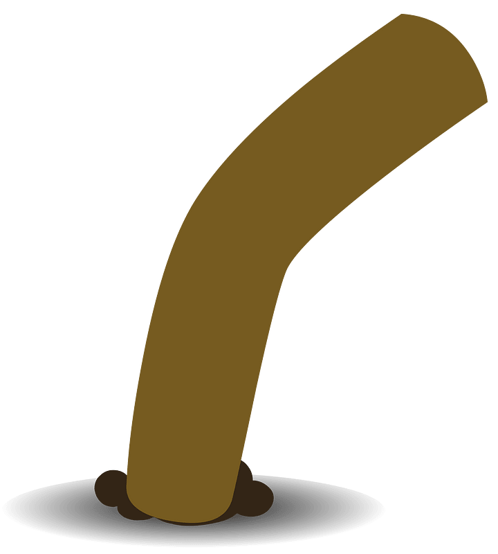 Brown bent pipe