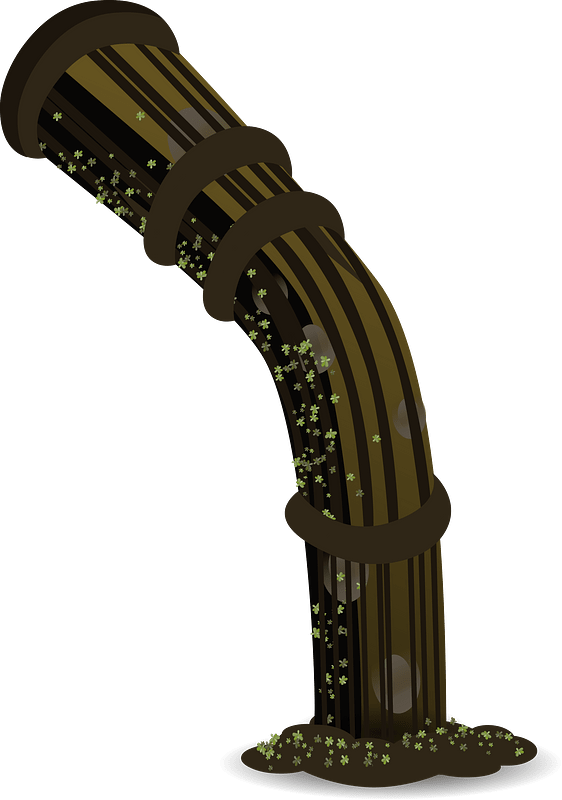 Brown bent pipe