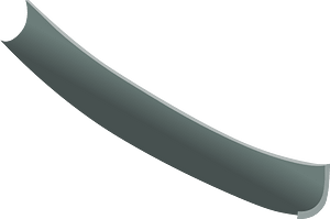 Grey bent pipe