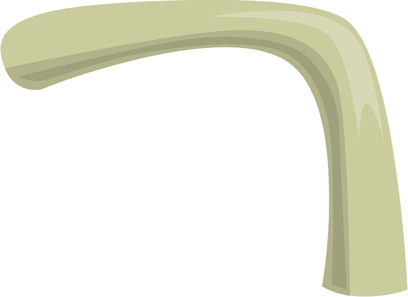 Light green bent pipe