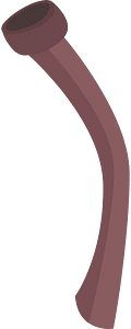 Red bent pipe