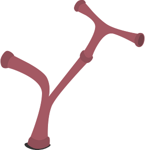 Red bent pipe