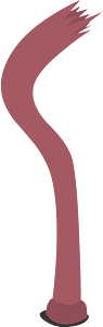 Red bent pipe