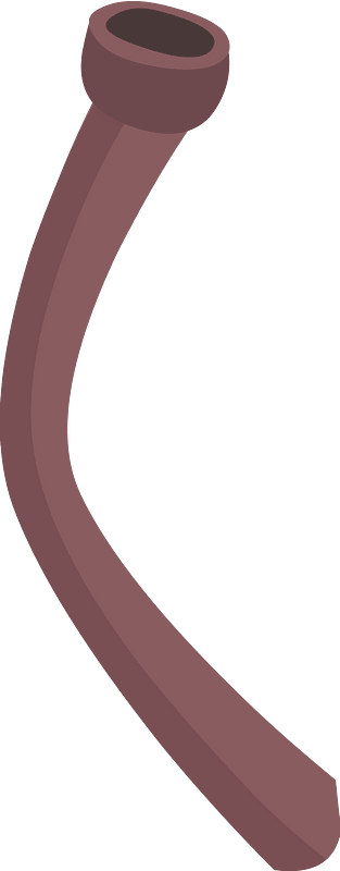 Red bent pipe