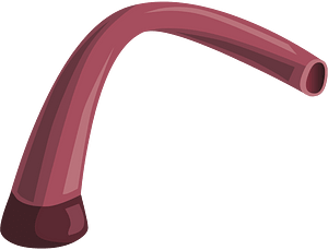 Red bent pipe