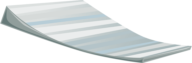 Grey metal platform