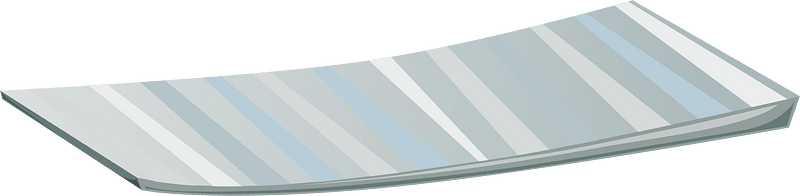 Grey metal platform