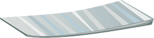Grey metal platform
