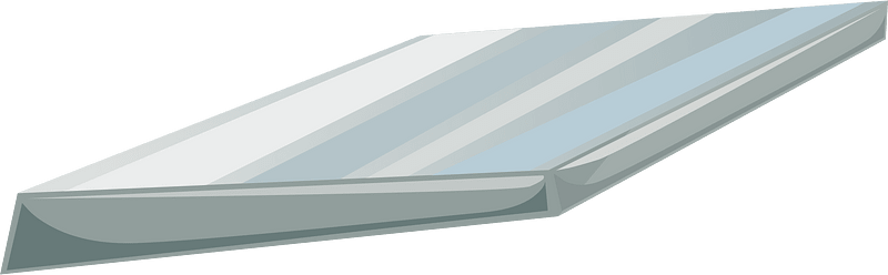 Grey metal platform