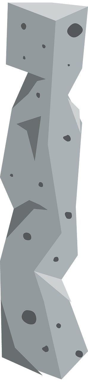Grey stone pillar
