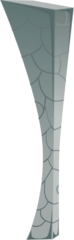 Grey metal tower part