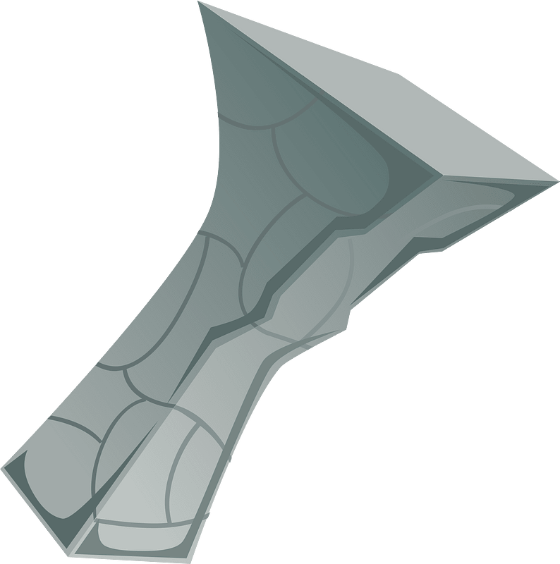 Grey metal tower part