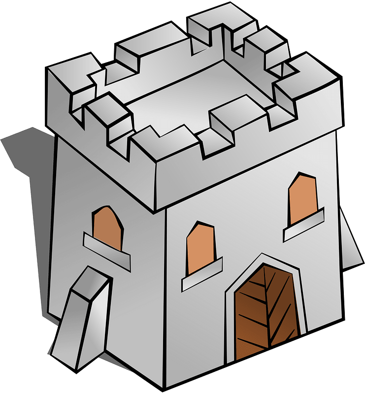 Square grey tower