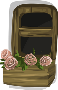 Wooden brown window