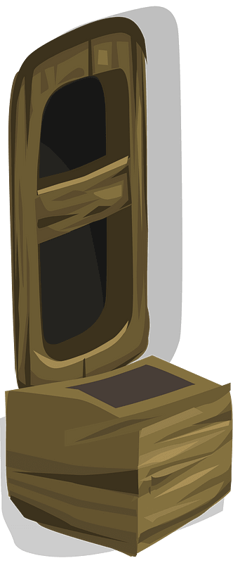 Wooden brown window