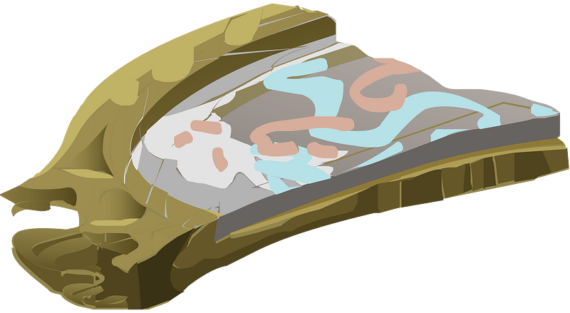 Mirror with scribbles fantasy artifact piece