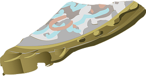 Mirror with scribbles fantasy artifact piece