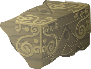 Mysterious cube fantasy artifact piece
