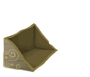 Mysterious cube fantasy artifact piece