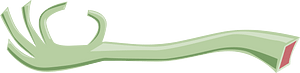 Light green fantasy arm bone left