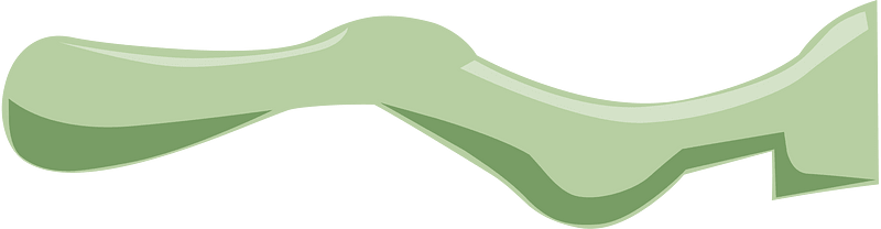 Light green fantasy leg bone left