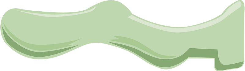 Light green fantasy leg bone left