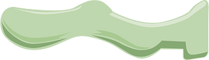 Light green fantasy leg bone left